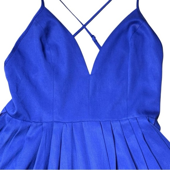 NBD Suki Fit & Flare Mini Dress in Deep Cobalt size S NWT - Picture 3 of 10